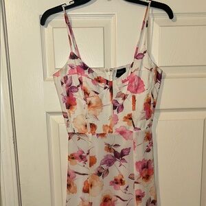 Floral Spaghetti Strap corset Dress